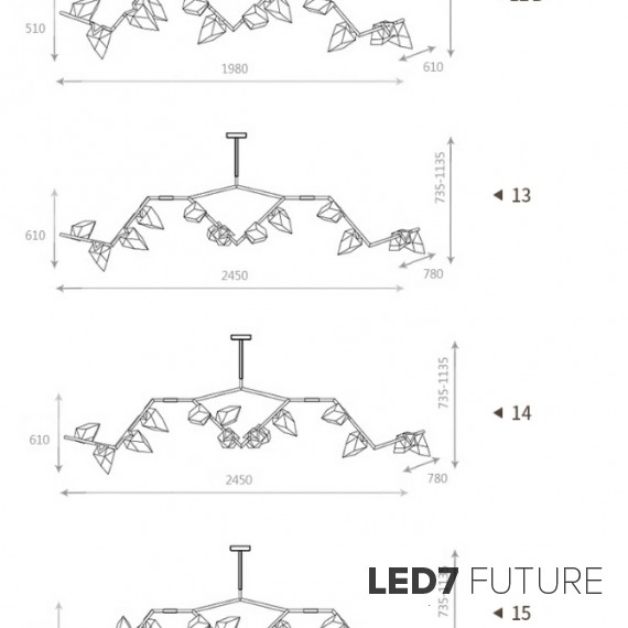 Roll & Hill - Seed Chandelier